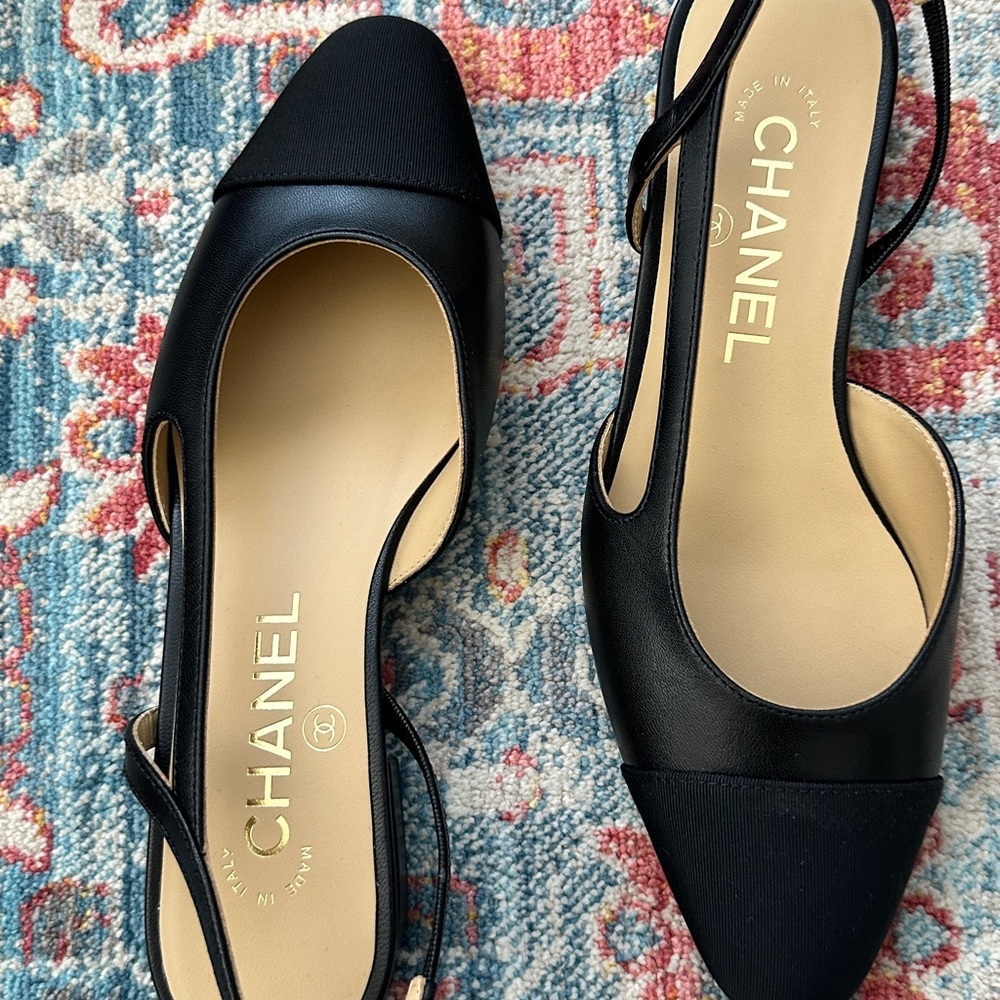 Chanel coco flat sling backs - Picture 8 of 10